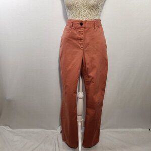 Boden Women's Size 8R Pink Coral Straight Leg Stretch Cotton Chino Pants Casual